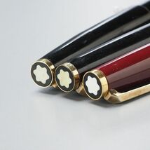 TH1299：ヴィンテージ*MONT BLANC/モンブラン*万年筆*221・他*筆記具*3本セット*ブラック・ボルドー*ジャンク含む_画像7