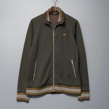 GP5976　BURBERRY/BLACK LABEL バーバリーブラックレーベル/トラックジャケット/メンズ3/ジャージ/ジップアップブルゾン/カーキ系_画像1