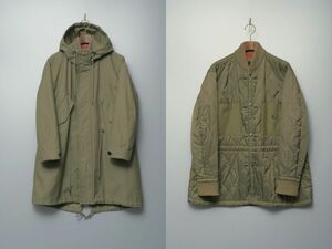 TH0972//*ディーゼル/DIESEL*メンズXXS/着脱ライナー付き/3wayモッズコート/キルティングジャケット/ミリタリーコート