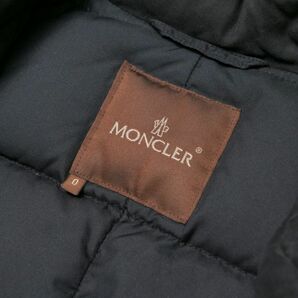 TH0794□モンクレール/MONCLER*44357-00-69770*コットンナイロン*スタンドカラーダウンコート*ダウンジャケット*ブラック/黒*メンズ*size0の画像9