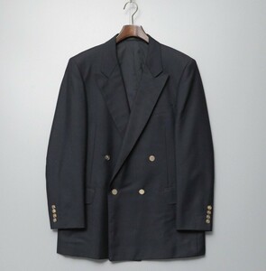 TH3156* Burberry /Burberrys men's 98-88-175ABmoheya wool gold button navy blue blur blaser tailored jacket double breast navy 