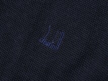 TF8963□スコットランド製*ダンヒル/dunhill*ハイゲージニット*Vネック*長袖*コットンセーター*ネイビー/紺*メンズ*size42_画像5