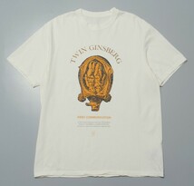 GP4651◇アンダーカバー/UNDERCOVER/アンダーカバーレコーズ TWIN GINSBERG TEE 半袖 プリント Tシャツ カットソー メンズ4 アイボリー系_画像1