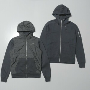 STG2178□NIKE/ナイキ*2点セット*HO150509NIG*FA110407NIG*ジップアップパーカー*スウェット*リップストップ*ブラック/ネイビー*メンズ*S