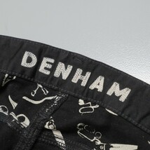 GP5725◇DENHAM/デンハム メンズ30 RAZOR SLIMFIT 3114313 ボタンフライ スリム ストレッチ ブラックデニムパンツ ジーンズ 黒_画像9