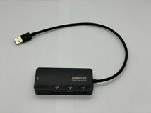 L040 ★ ELECOM (EDC-GUA3H2-B) USB Type-A_1Gbps有線LANアダプタ BOX 動作確認済み_画像1