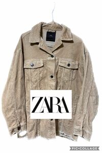 ZARA ジャケット　アウター　コート　コーデュロイ