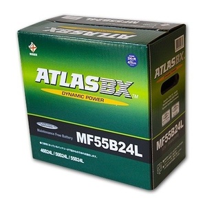 送料無料 アトラス 新品バッテリー 55B24L ATLAS 互換( 46B24L 50B24L 55B24L )自動車 カーバッテリー 国産車 メンテナンスフリー 当日出荷の画像1
