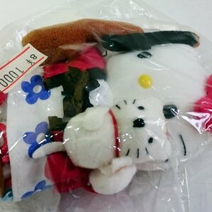 [W3878]美品 ハローキティぬいぐるみマスコット 温泉バージョン(3) 2003年サンリオ HELLO KITTY タグ付ボールチェーンキーホルダー中古送無の画像3