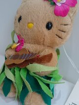 [W3870] キティ マスコットホルダー ハワイ / 2002年 サンリオ 日焼け Hello Kitty タグ付 ボールチェーンキーホルダー人形 中古 送料無料_画像3