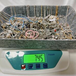 BG シルバー アクセサリー 約745g 0.7kg まとめ 全て silver 925 STERLING 等 刻印有 ネックレス ペンダント リング ブレスレット 銀製品の画像2