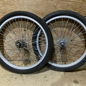 20インチ BMX アルミリム ホイール 前後セット 中古パーツ OLD BMX VINTAGE BMXの画像1