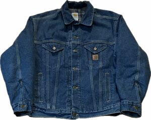 USA製 DST 00s Carhartt Denim Trucker Jacket J11 カーハート デニム トラッカー ジャケット Vintage ビンテージ インディゴ アメリカ古着