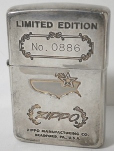 1991年製 ZIPPO Limited Edition アメリカ大陸 片面彫り シリアルナンバー入 90s Vintage ZIPPO ナンバリング