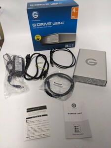 HDD 外付けHDD フォーマット済 ハードディスクドライブ G-tech G-Drive 外付けハードディスク　0G05669 4TB　0327-10