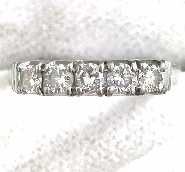 高品質　ダイヤモンド　リング　メレダイヤ デザイン 0.46カラット　指輪 ヴィンテージ アクセサリー ダイヤ