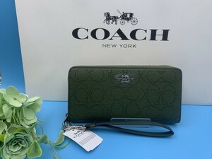 コーチ COACH 長財布 財布 シグネチャー アコーディオン ウォレット プレゼント ギフト ロング ジップ ファッション 新品未使用 C4715 C100