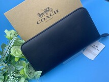 コーチ COACH 長財布 財布 ブラック ホワイト プレゼント 贈り物 ギフト ロング ジップ ファッション ブランド 新品 未使用 F54000 C111_画像4