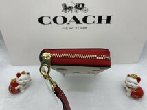 コーチ COACH 長財布 財布 チェリー さくらんぼ ジップ ブランド 誕生日 記念日 ブランド 大容量 新品未使用 ファッション CF406 A163_画像6