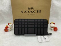 コーチ COACH 長財布 財布 メンズ プレゼント 贈り物 ギフト ブランド 大容量 ロング ジップ 新品 未使用 ファッション F22533 C198_画像3