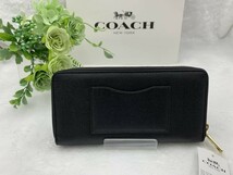 コーチ COACH 長財布 財布 レディース ブラック 黒 プレゼント 贈り物 シグネチャー ロング ジップ 新品 未使用 ファッション F52372 C218_画像3