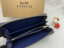 コーチ COACH 長財布 財布 メンズ レディース 誕生日 記念日 ブランド 大容量 シグネチャー ロング ジップ 新品 ファッション C4452 C040_画像8