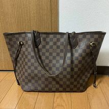 LOUIS VUITTON ルイヴィトン トートバッグ ネヴァーフル N51105 ダミエ レザー ブラウン_画像1