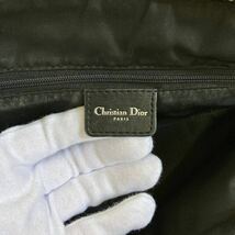 Christian Dior クリスチャンディオール ハンドバッグ トロッター ジャガード CD金具 ネイビー_画像7