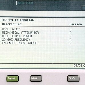 Agilent/アジレント 250kHz ～ 20GHz PSG CW信号発生器▲E8247C 中古▲送料無料の画像5