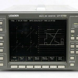 LEADER/リーダー HD-SDI マルチ波形モニター●LV5700 中古 訳ありの画像4