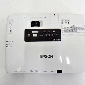 EPSON/エプソン 3000lm ビジネスプロジェクタ□EB-1776W ランプ使用444時間 中古 【訳あり品】の画像5