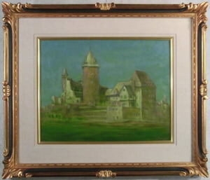 Art hand Auction Картина маслом F6 Западный художник, член Независимой Художественной Ассоциации, Такеши Кога, Старый замок, подлинность гарантирована, оригинальная картина, с автографом художника, Префектура Сага, талант и оригинальность, Рисование, Картина маслом, Природа, Пейзаж