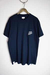 美品19SS DESCENDANT ディセンダント OVAL CREW NECK SS ポケット 半袖 Ｔシャツ 191TNDS-CSM03S 紺326O