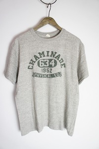 美品 21SS WAREHOUSE ウエアハウス CHAMINADE 634 カレッジ Tシャツ 半袖カットソー Lot 4601 灰326O