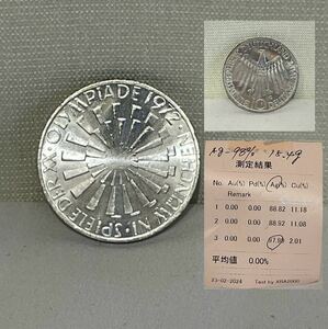 ドイツ銀貨 1972ミュンヘンオリンピック記念 