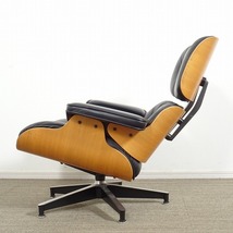 ★SELUNO★モデルハウス展示美品 正規品ハーマンミラー製 Eames イームズ ラウンジチェア&オットマン SET 黒本革 100万 #ハラーヴィトラ_画像3