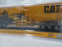 【新品】 1/87 ピータービルト モデル 579 ウルトラロフト　CAT D5M ブルドーザー積載 キャタピラー　DIECAST MASTERS _画像7