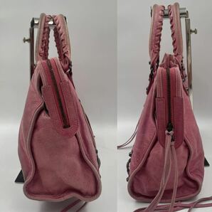 BALENCIAGAバレンシアガ ザ・シティ ハンドバッグ 肩掛け ワンショルダー ピンク系 レザー 115748の画像5