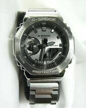 1円スタート◆正規品CASIO　カシオ　G-SHOCK　GM-2100　腕時計　純正ベルト有＆MOD社　社外製ステンレスベルト交換済み_画像3