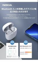 ノキア(Nokia) Essential E3110【ワイヤレスイヤホン Bluetooth 5.1】完全ワイヤレスイヤホン_画像5