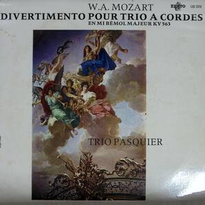 【定盤】パスキエトリオ モーツアルト 弦楽三重奏のためのディレクターK563 仏ERATO LDE3313の画像1