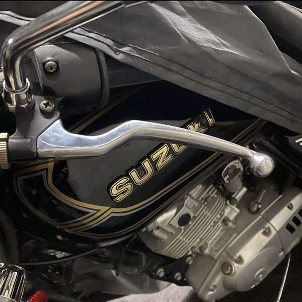 ■GN125H 純正 メッキ風レバー 左右