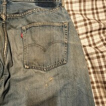 リーバイス 66 ビッグE オリジナル ヴィンテージ ジーンズ デニム Levi's ポケット裏シングルステッチ_画像3