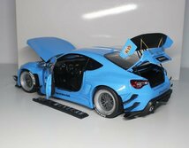 ▲超絶版！Metallic Blue！全開閉！DCM 1/18 Toyota トヨタ GT86 86 GT PANDEM パンデム Rocket Bunny 新品_画像8