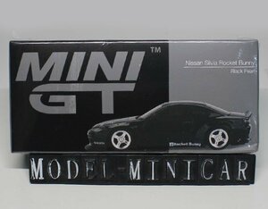 ▲入手困難！MINIGT 1/64 Nissan Silvia (S15) Rocket Bunny Black Pearl 黑 MGT00602 新品 TSM MINI GT