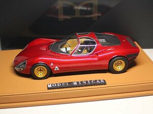 ^ last 1 pcs! super valuable .!Midterm Type! worldwide limitation 66 pcs!DM 1/18 Alpha Romeo Alfa Romeo Tipo 33/2 Stradale new goods Resin Model