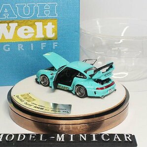 ▲限定品！Light Blue！全開閉！PGM 1/64 ポルシェ Porsche 911 RWB 993 金属製 High Endの画像2