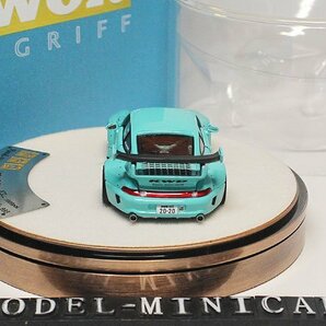 ▲限定品！Light Blue！全開閉！PGM 1/64 ポルシェ Porsche 911 RWB 993 金属製 High Endの画像5