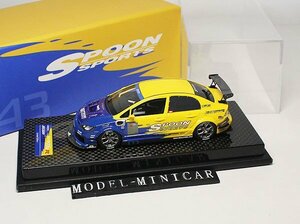 ▲超絶版！限定品！ YMODEL 1/43 ホンダ Honda Civic シビックType R タイプ R 無限 FD2 Mugen Spoon Spor