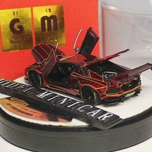 ▲High End！Metallic Red！全開閉！PGM 1/64 ランボルギーニ LP700 アヴェンタドール Liberty Walk LB Works LBWK 新品 金属製の画像5